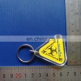 High Quality photo insert triangle shape acrylic keychain