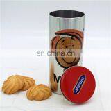 Hot Sale Round Biscuit Metal Tin Boxes Packaging Cookies With Lid thumbnail-4