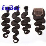 4*4 Free Part 3 Tone Color Closure Hair Pieces Kinky Curly Virgin Human Hair Lace Closure thumbnail-3
