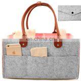 Felt Diaper Storage Bin for Nursery Changing Table thumbnail-3