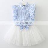 Baby Ruffle Sleeveless Outfits Striped Summer Clothes Toddler Clothing