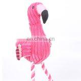 Pink Flamingo Dog Bite Toy Large Size Squeaky Plush Toys for Dog thumbnail-3