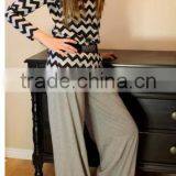 New Style Women's Cotton Knit Pants Sets Willow Ruffl thumbnail-2