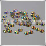 New Fashion Nail Art Light Yellow Rhinestone Crystal AB Clour Silver Flatback Non Hot Fix Rhinestone for DIY Nails Decoration thumbnail-1