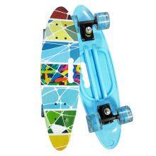 4 Wheels Cheap Mini Plastic Cruiser Desk Skateboard for Adults With LED thumbnail-2