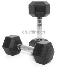 Hexagon Dumbbell Men's Home Gym Rubberized Pure Iron Fixed Yaling Heavy Weight Training Arm Dumbbell Rack thumbnail-1