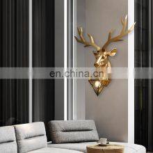 Nordic Antlers Wall Lamp Home Decor Retro Art Deer Head Wall Light Living Room Bedroom Aisle Background Wall Sconce Lighting thumbnail-3