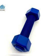 A193B7/A1942H Teflon Coating Stud Bolts With Nuts / ASME B18.31.2 Ptfe Surface Metric Double Ended Studs thumbnail-3