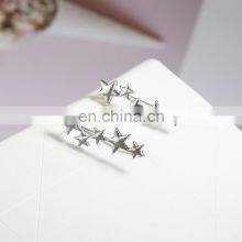 Moon Star Ear Climber Tiny Star Ear Studs Earrings For Women Mothers Day Celestial Birthday Gift Jewelry Earring thumbnail-2