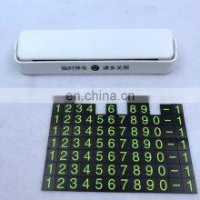 Plastic Car Temporary Parking Telephone Number Plate thumbnail-1