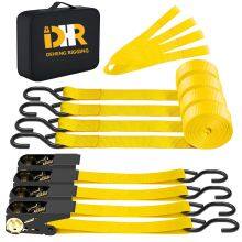 1 Inch Ratchet Tie Down Strap With S Hook for Cargo Control 4pk thumbnail-2