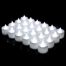 Wholesale Round Tealight Candles, Flameless LED Battery-Powered Flickering for Weddings & Decor