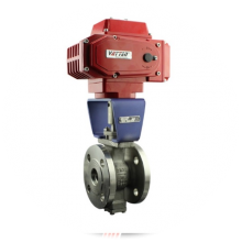 Self-Cleaning V-Type Flanged Ball Valve for Fibrous Media in Paper, Mining, and Environmental Applications