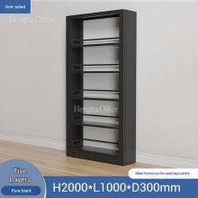 Estantería de estilo industrial con marco de metal de cinco niveles para despacho de contabilidad y instalaciones deportivas