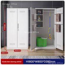 Commercial Toilet Cleaning Supply Cupboard| Ventilated & Lockable Steel Closet |for High-Traffic Public Washrooms thumbnail-2