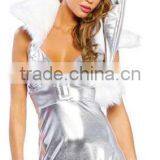 2015 OEM Order for XMas Cheap Velvet Sexy Cute Christmas Costumes thumbnail-6