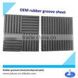 High Performance Epdm,natural Rubber,NBR,CR,silicone,recycled Rubber Profile Black Rubber Grooved Pads thumbnail-1