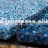 Color quartz granules