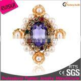 2015 Latest Fashion Cheap Wholesale Rhinestone Brooch Pin thumbnail-2