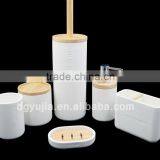 Bone China Polyresin Bathroom Accessories Set for Hotel and Home thumbnail-1
