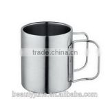 starbucks stainless steel coffee mug manufacturer Cheap stainless steel coffee thermal travel mug two handle coffee mug