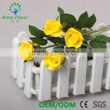 Greenflower 2016 Wholesale Real Touch Latex PU China 40CM Artificial Flowers Rose Half Blooming for Wedding Decoration thumbnail-2