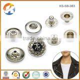 Custom China Cheap Round Shape Engraved Metal Buttons Caps thumbnail-5