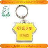 Custom Shape Acrylic Keychain Maker Transparent Keychain With Printed Logo Metal Charms Plastic Keychain thumbnail-3