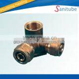 Wholesale Three Way Female Elbow Brass Fittings for Pex Pipe Used for Water Supply and Underfloor Heating. thumbnail-1