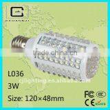 3 W super lumens factory price 360 degree led corn lamp