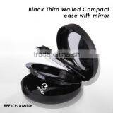 Third Walled Black Compact Mirror Case