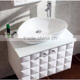 Tile Small Multi-Layer Solid Wood Bathroom Mirror Vanity Cabinet thumbnail-2