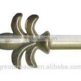 Antique Silver Wrought Iron Curtain Rod Finials thumbnail-1