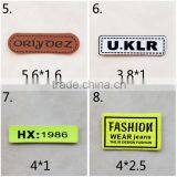 Apparel Self Adhesive Die Cut PU Leather Patch