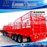 Truck Trailer Type 3 Axles Two Storages 50 Head Cow Livestock Fence Truck Trailer/cattle Transport Trailer for Sale thumbnail-1