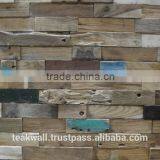 Painted Teak Wall Decor Panel