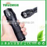 Rotate the Focus Zoomable Wholesale E17 LED Flashlight Torch Waterproof Camping Led Lamp T6 thumbnail-1