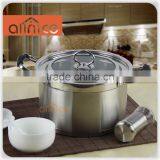 Oven Safe Capsulated Bottom Kitchen Cookware Stock Pot Covered Suitable for Magnetic Induction thumbnail-1