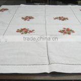 Hand Hemstitched and Embroidered Table Cloth No.23 thumbnail-2