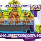 High Quality and Cheap Commercial Scooby-Doo Inflatable Combo, Inflatable Bouncer With Slide Puppy , Inflatable Jumper