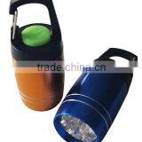 2015 Promotion Aluminum Bucket Shaped 6Led Aluminum Flashlight