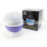 LED projection night light Battery Operated or USB Line Charging