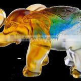 Hot-sell Colored Crystal Glaze Elephant Stand---not fake Liuli