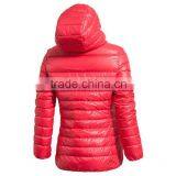 Custom Lightweight Women Pink Puffer Down Coat thumbnail-2