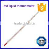 0-100C White Back Round Glass Alcohol Red Liquid Thermometer thumbnail-6