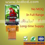 2.4 IPS LCD TFT Display Featured Sunlight Readable and Full Viewing Angle