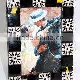 Black & White Ceramic / Glass Tiles Ftd. Designer Photo Frame Collections - Photo 19 x 15 Cm. ( 10 x 15 Cm.) thumbnail-1