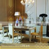 JT02-02 Luxury Rectangular Dining Room New Design Wooden Dining Table JL&C Luxury Home Furniture