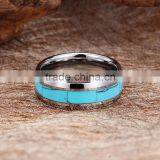 Wedding Engagement Imitation Diamond Stainless Steel Ring 18k White Gold Plated Stainless Steel Jewelry thumbnail-3