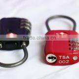 Travel Luggage Combination Cable TSA Lock, 3-dial Combination TSA Padlock,3 Digital Combination TSA Lock thumbnail-2